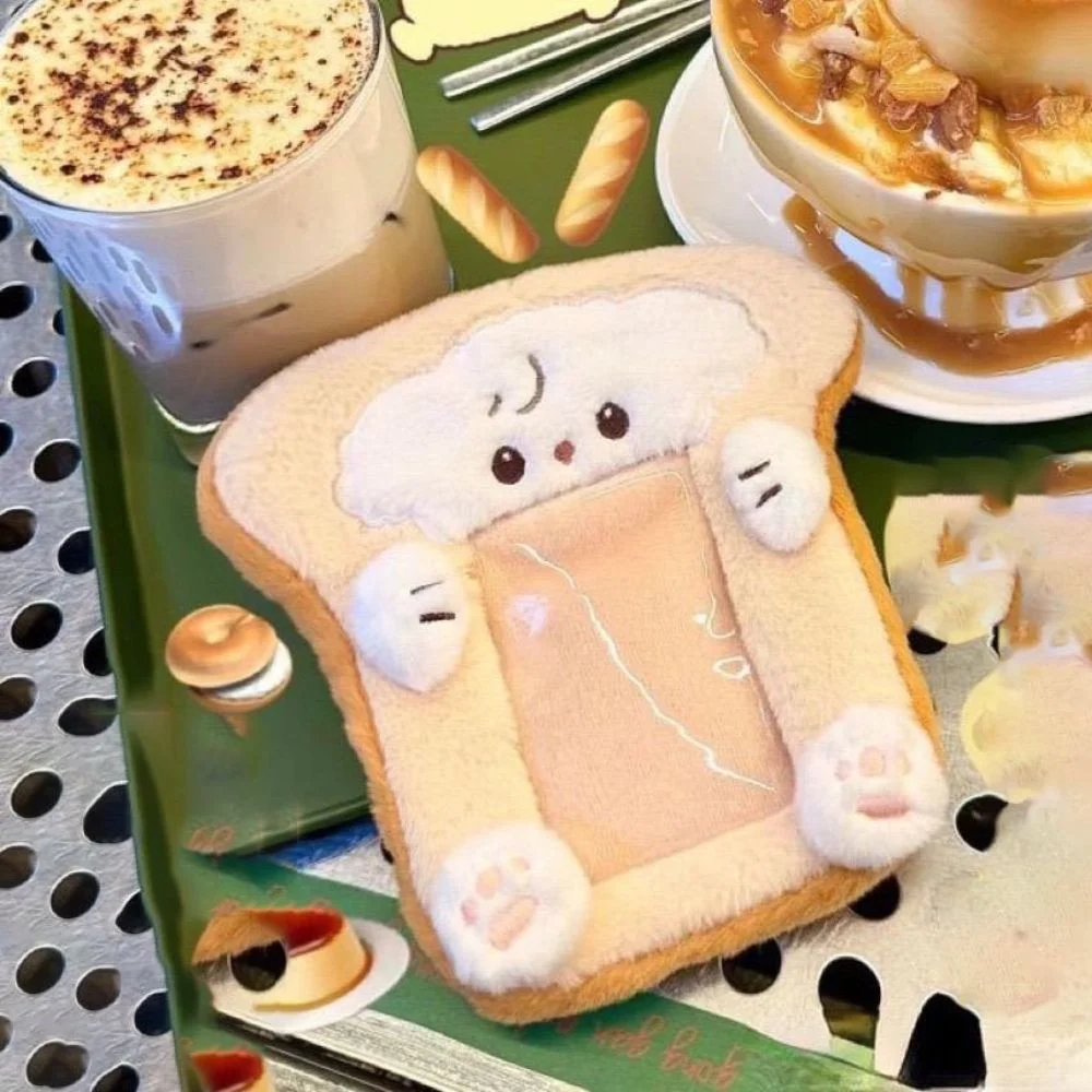 Cute Plush Photocard Case Student Card Holder Bag keychain Star Shape Photo Card Holder Idol Photos Protective Cover Cartoon