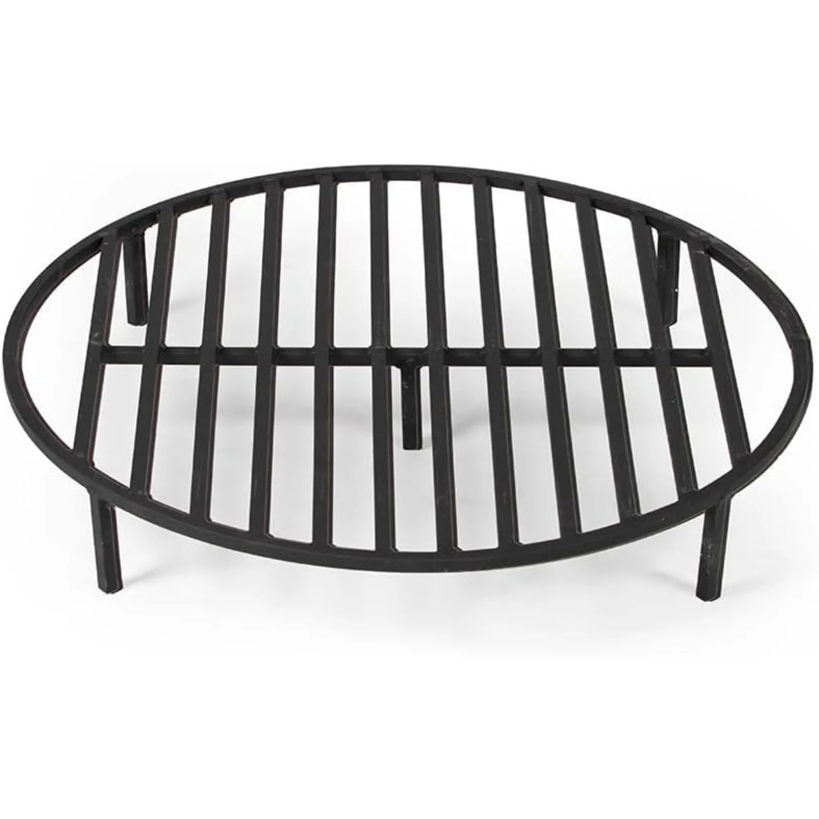 

US TITAN GREAT OUTDOORS Ash & Ember Round 28in Fire Pit Grate, Heavy Duty 1/2in Steel Elevated Log Wood Pit Grate