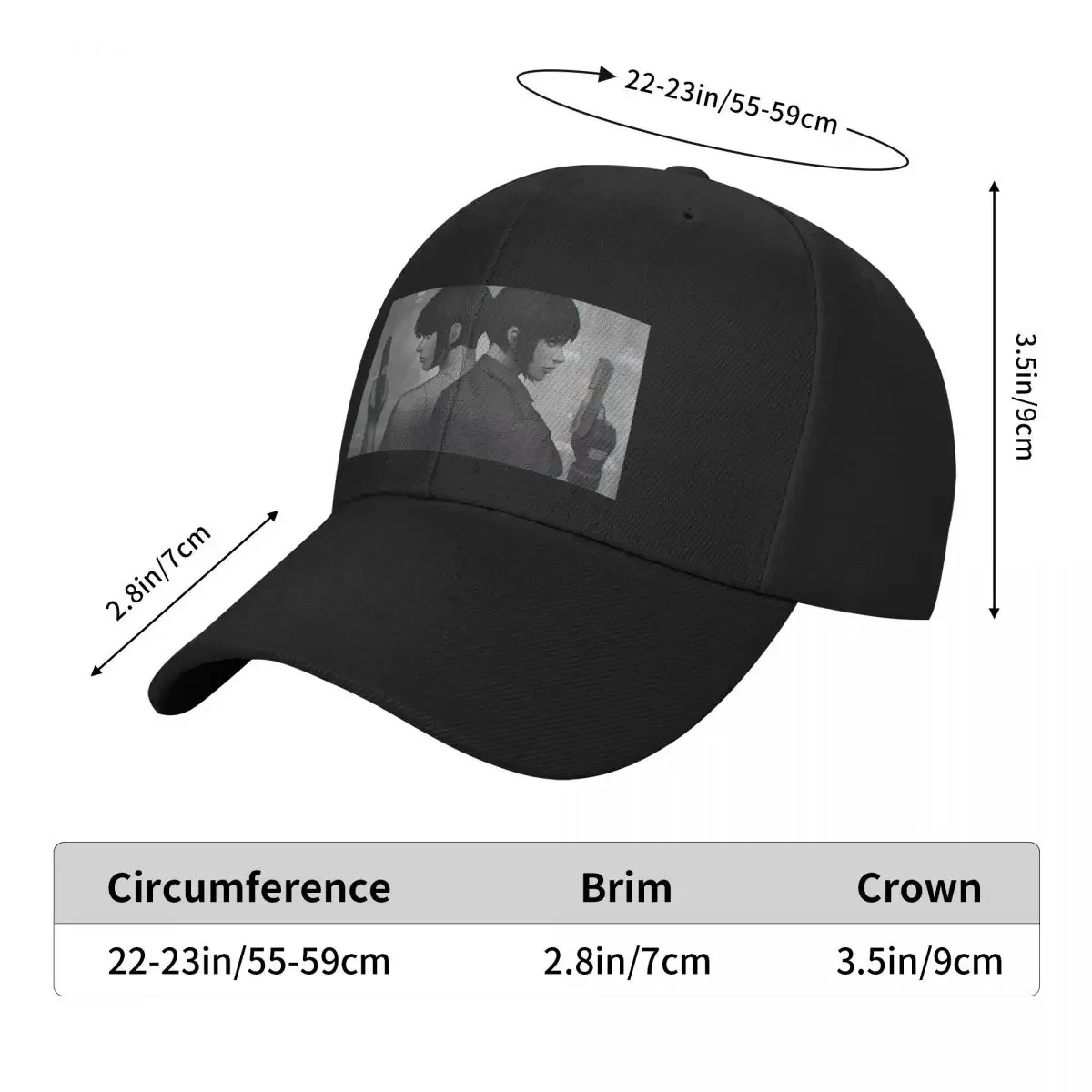 Ghost In The Shell Funny Baseball Men Polyester Hats Adjustable Hat Fashion Casual Cap Truck driver Hat