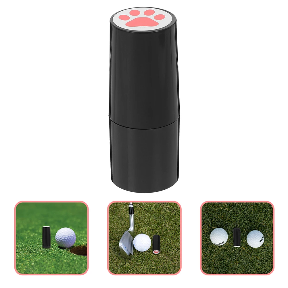 2Pcs Stamp Tool Portable Marker Reusable Golf Ball Stamp Tool Stamper Waterproof Photosensitive Golf Training