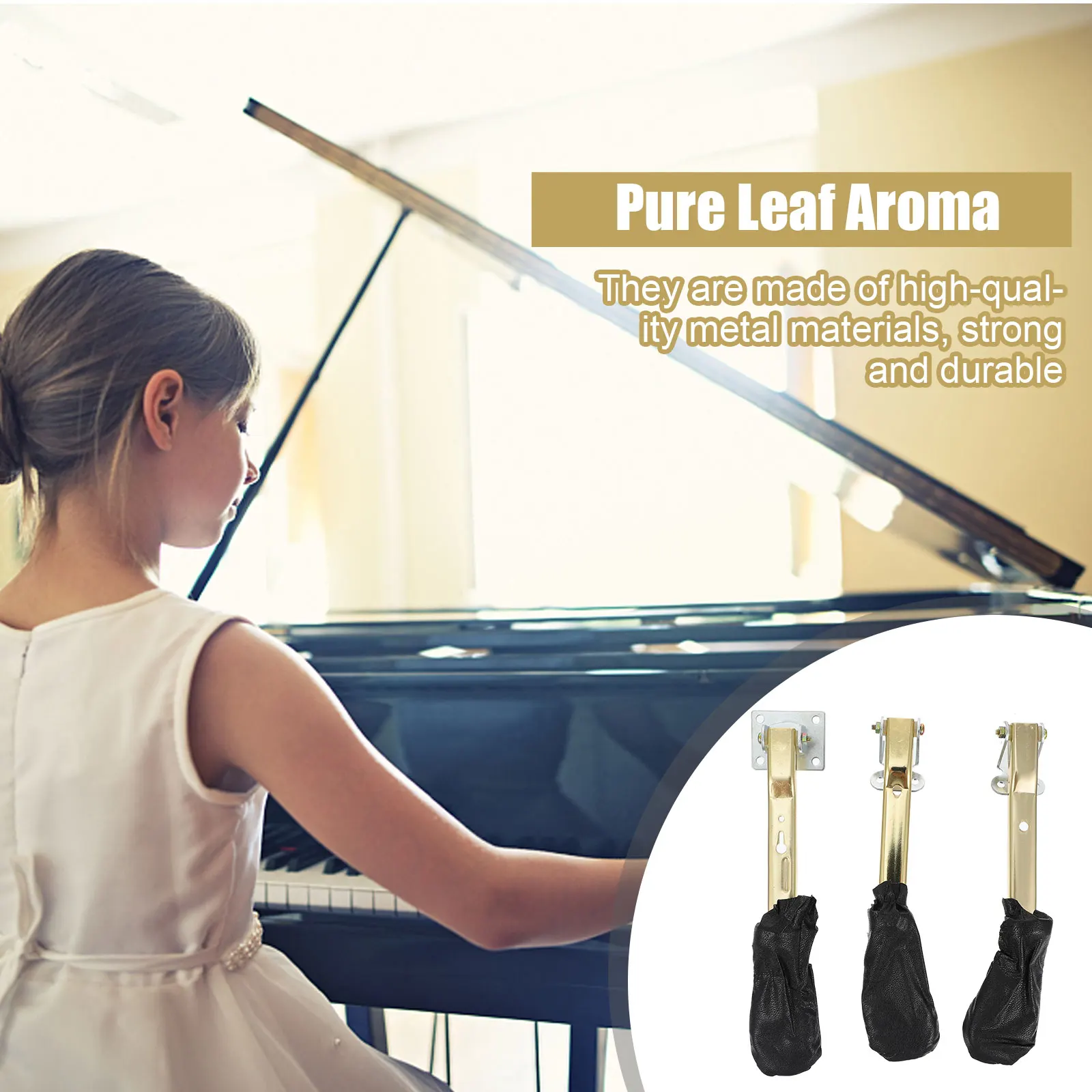 

3 Pcs Upright Piano Pedals High-Quality Metal Sustain Parts Durable Accessories For Piano Musical Instrument Supplies