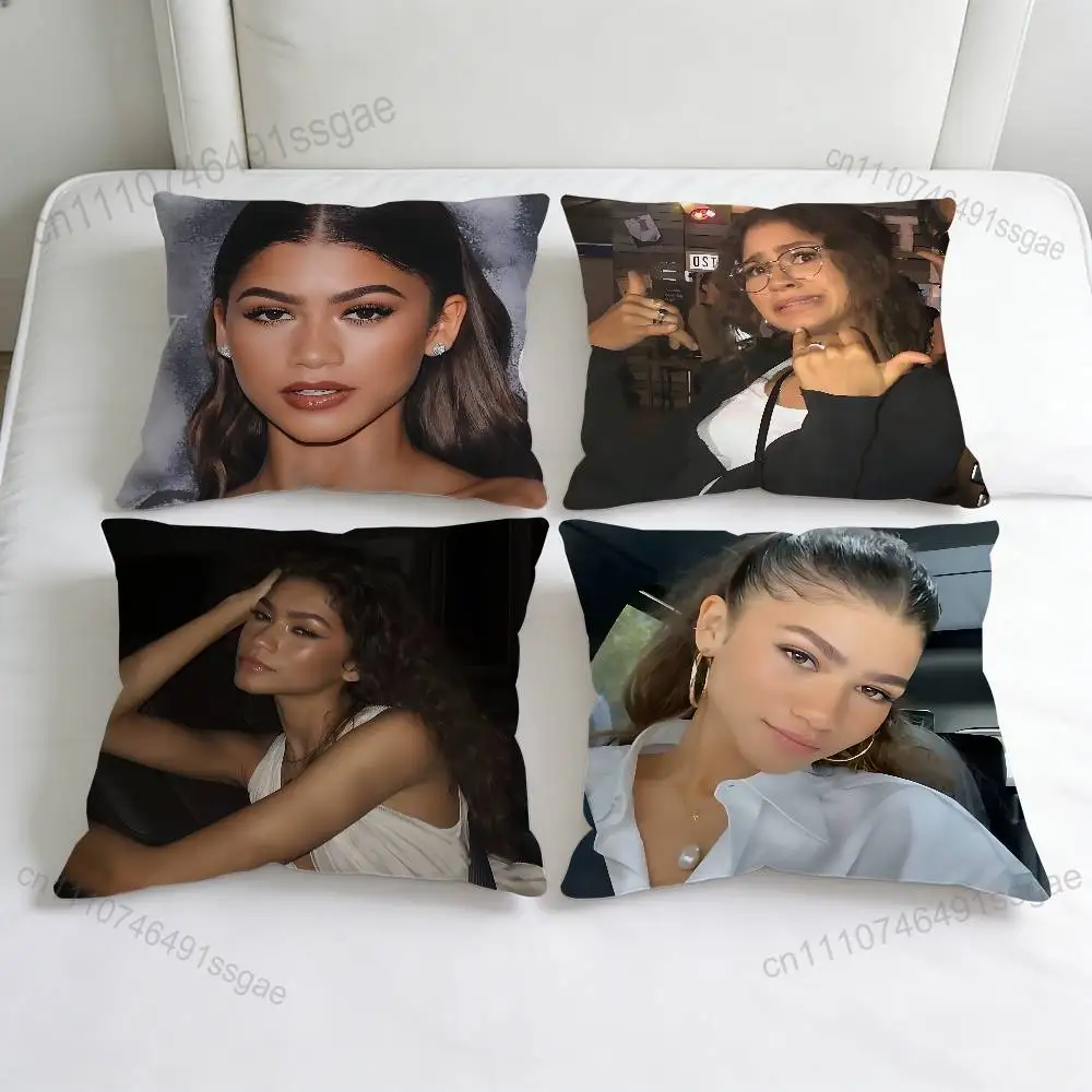 

Popular actress Z-Zendaya Square Pillow Case Soft Decorative Throw Pillow Cover for Home Sofa Bed