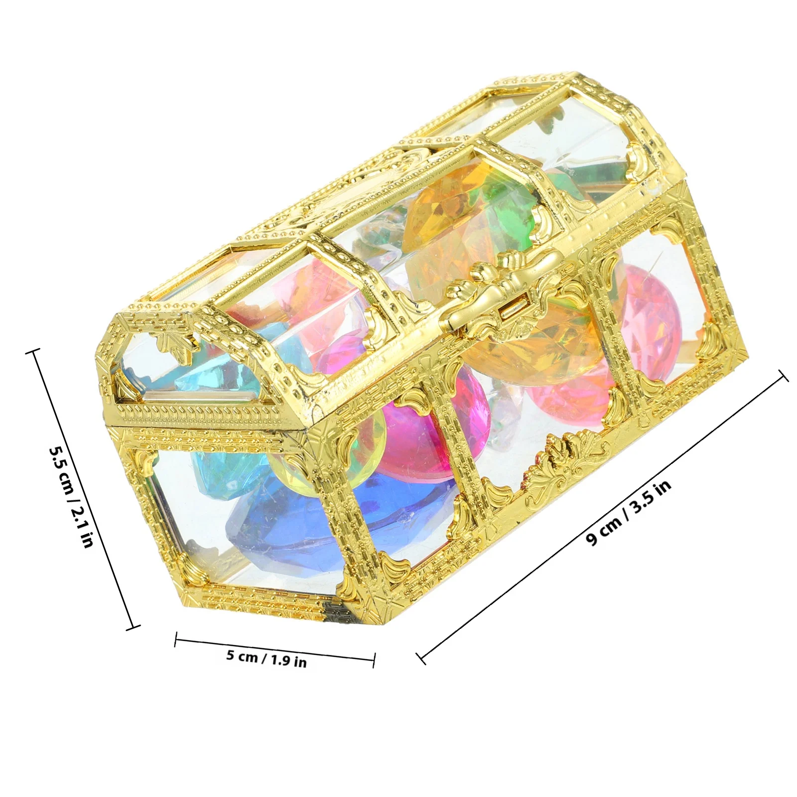 1 مجموعة الأحجار الكريمة الملونة الغوص الأحجار الكريمة الصيف بركة تحت الماء الكنز زينة للأطفال حفلة عيد ميلاد بركة زينة الحفلات #2