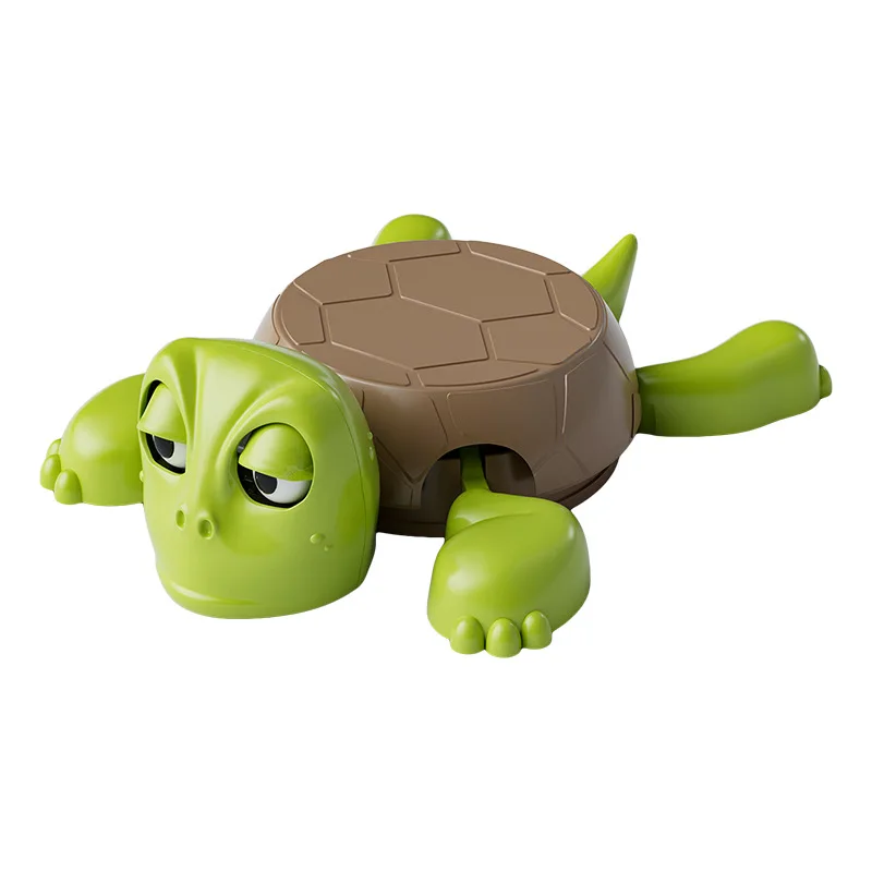 Douyin's popular turtle coaster, creative and funny desktop decoration, press and stare, cute and funny turtle coaster