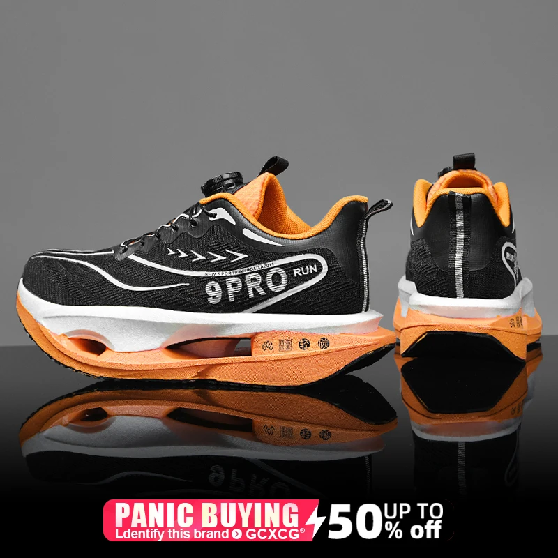 

Running Shoes Speciality Air cushion Marathon Men Sports Breathable Lightweight Women's Comfortable Athletic Nonskid Sneakers