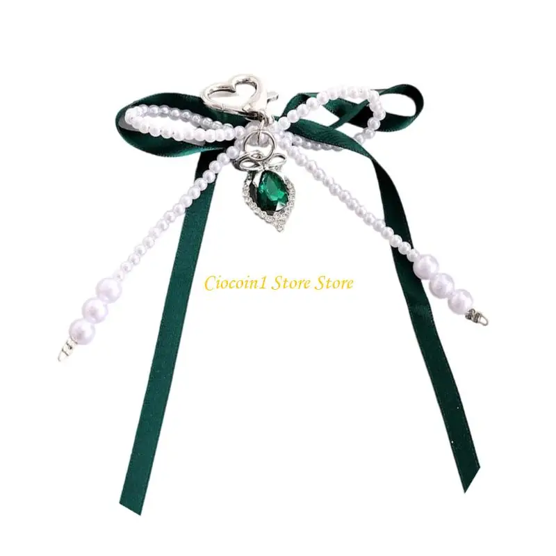 A3PC Anti-Lost Creative Beaded Phone Chain Bracelets Bowknot Beads Phone Chain Charms
