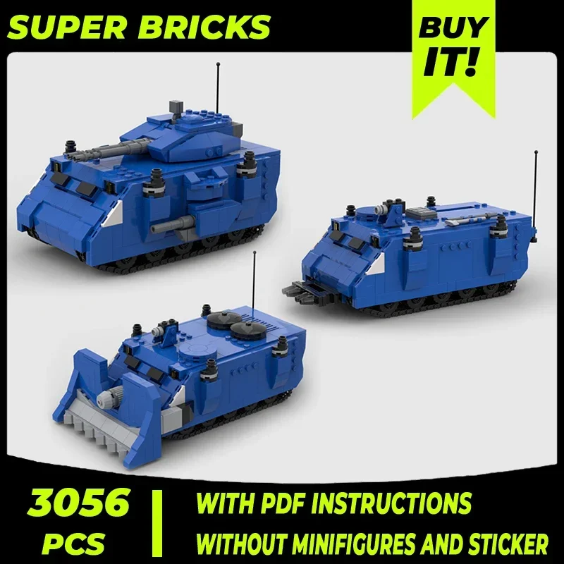 Popular Military Game Model Moc Building Bricks Vindicator Siege Tank Technology Blocks Gifts Christmas Toys DIY Sets Assembly