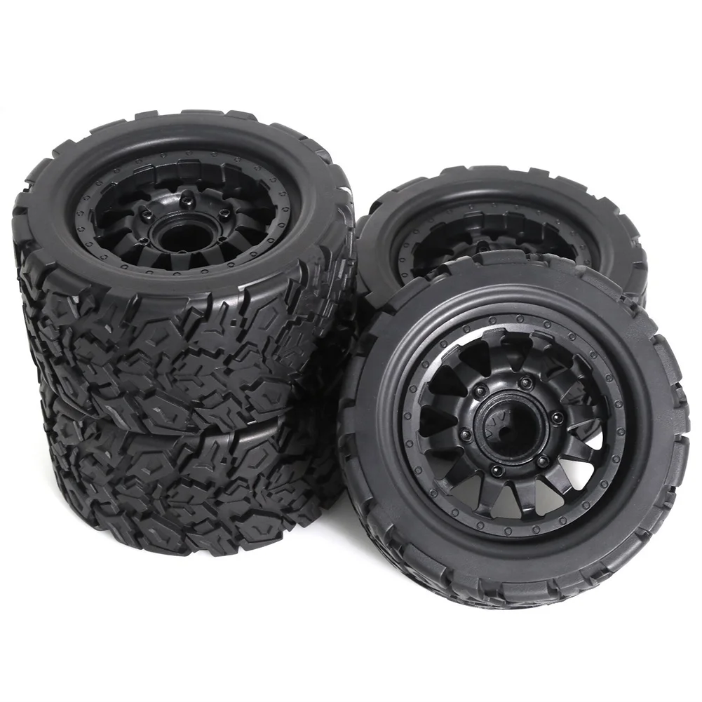 RC 1/10 Monster Stunt Truck Tire 12mm and 14mm Hex for TRAXXAS MAXX ARRMA Granite