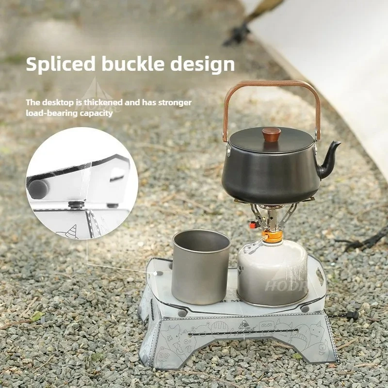 Mini tavolo pieghevole ultraleggero Vassoio da tavolo da campeggio in PP per uso alimentare portatile per campeggio Escursionismo Pesca BBQ Picnic Attrezzatura da pranzo all'aperto