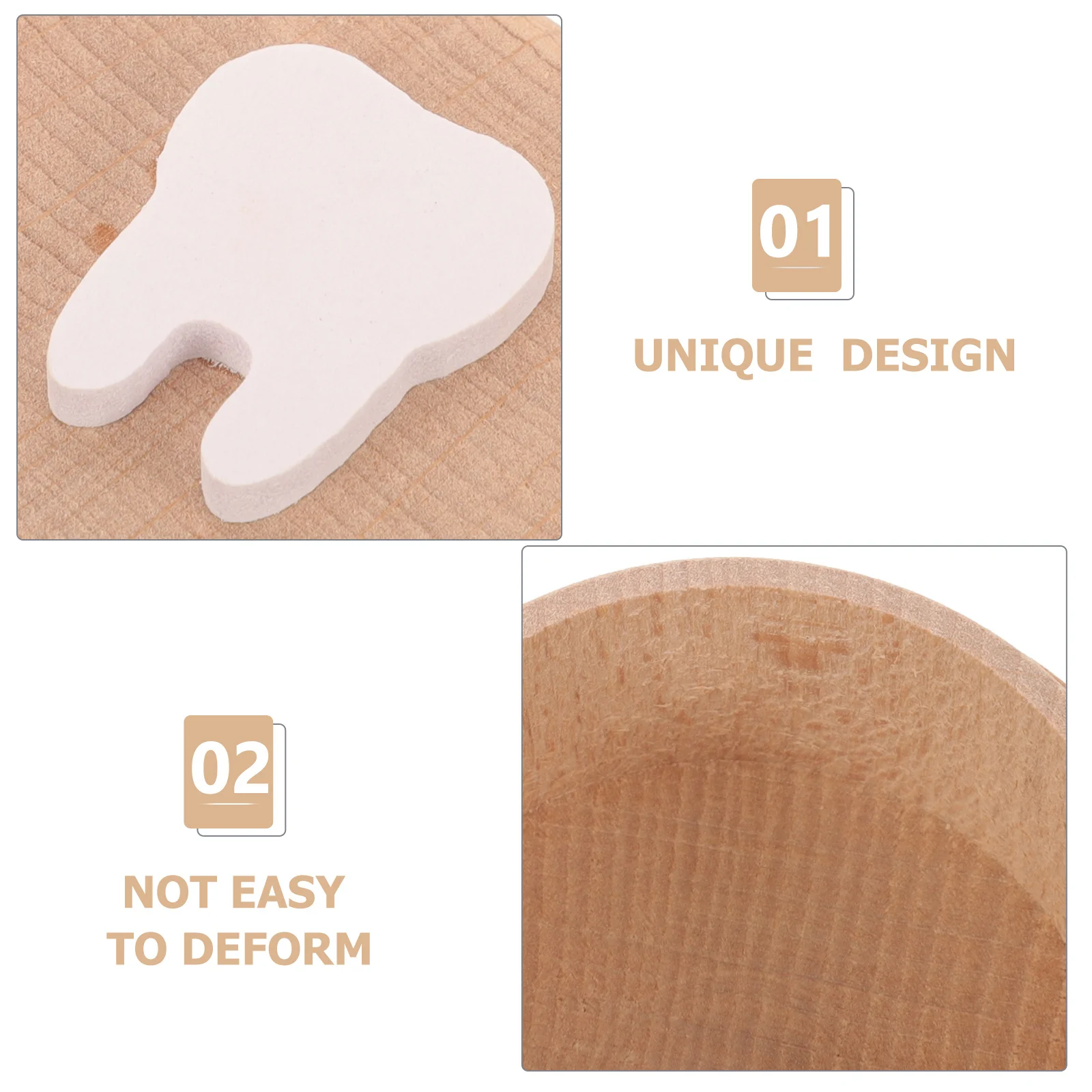 

Baby Teeth Storage Box Wooden Cartoon Teeth Keeper Baby First Tooth Container Fetal Hair Saver Kids Tooth Keepsake