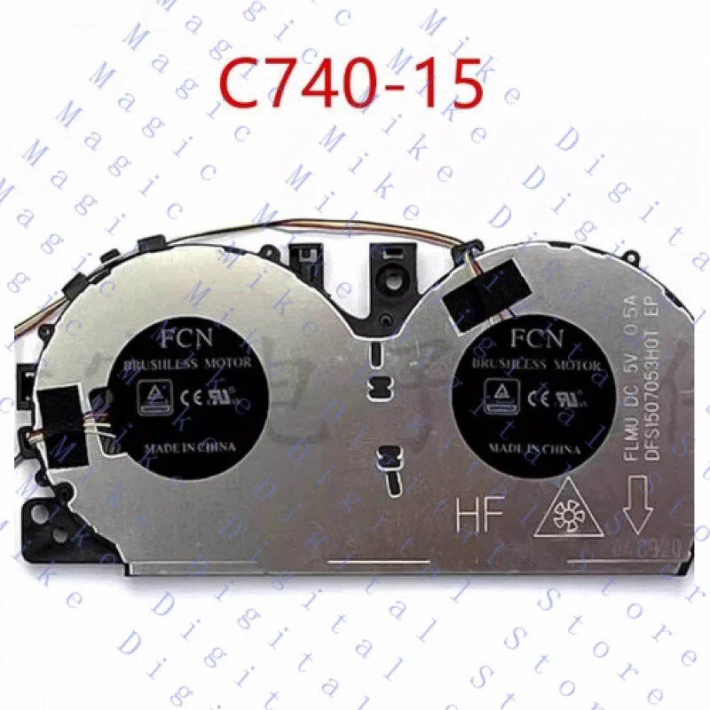

UU Laptop CPU Cooling Fan DC5V For Lenovo Yoga C740-15IML FLMU 5H40S19962