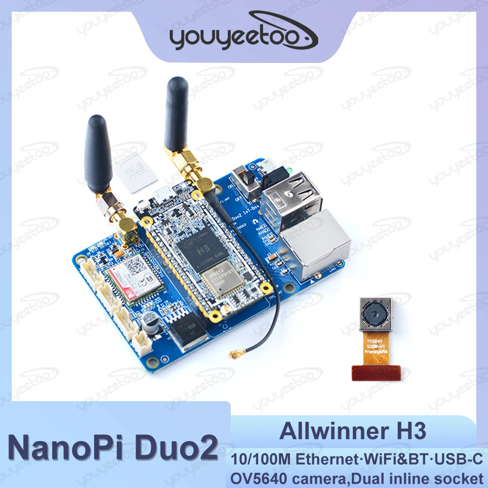 nanopi-duo2-allwinner-h3-クアッドコア-512mb-ddr3-wifi-bluetooth-ubuntucore-iot-開発ボード-ov5640-5mp-カメラオプション付き