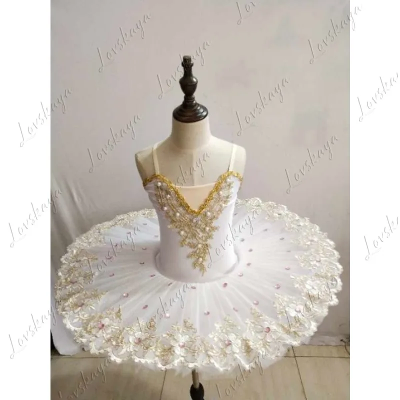 ชุดบัลเล่ต์เด็ก - ชุดการแสดงเด็กผู้หญิงประดับเลื่อมรูปหงส์น้อย - ชุดกระโปรงพองสไตล์ใหม่สำหรับเด็กสำหรับการแสดงบนเวที