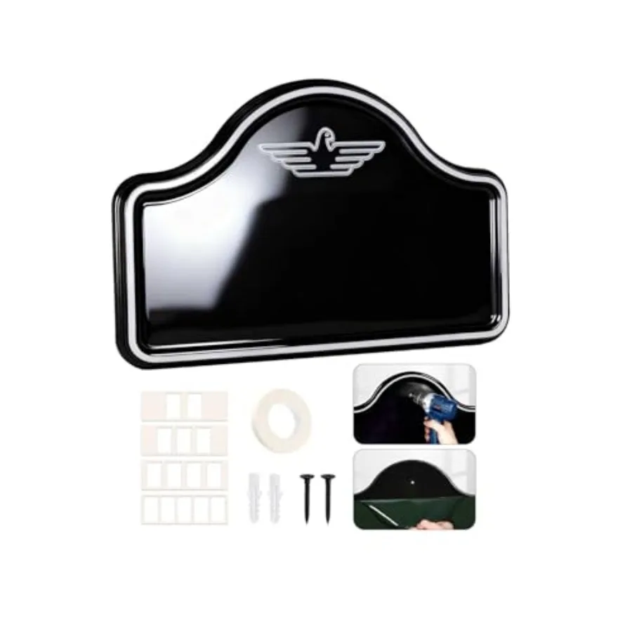 

Address Signs for Houses Self-Adhesive and Pre-Drilled for Easy Mounting Premium Aluminum House Number Plaque with Weather Powd