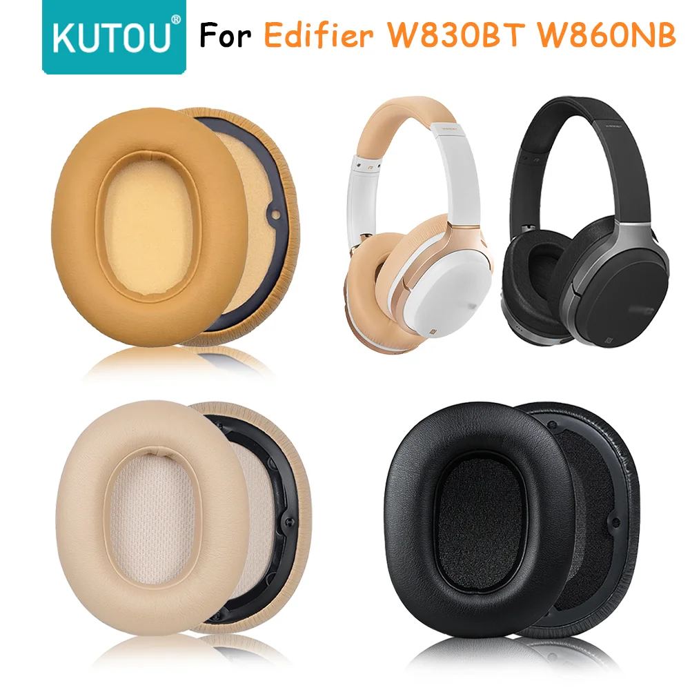 KUTOU Earpads For Edifier W830BT Headphones Replacement Foam Ear Pads Perfect Fit High Quality W860NB Ear Pad Accessories