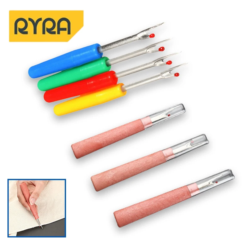 Wooden and Plastic Handle Steel Thread Cutter Seam Ripper Stitch Removal Knife Needle Arts Sewing Tools DIY Sewing Accessories