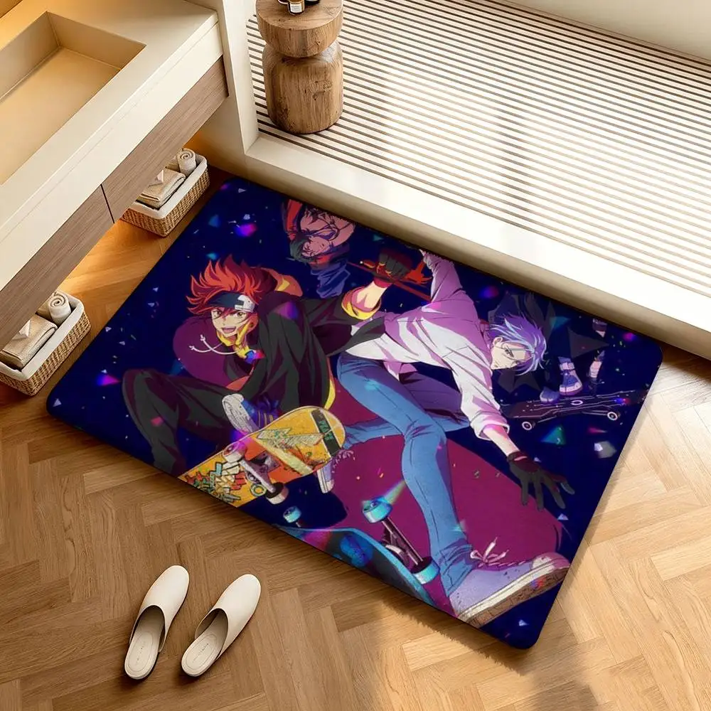 Anime SK8 The Infinity Cartoon  Shower Room Absorbent Small Floor Mat Soft Comfortable Decorative Foot Mat