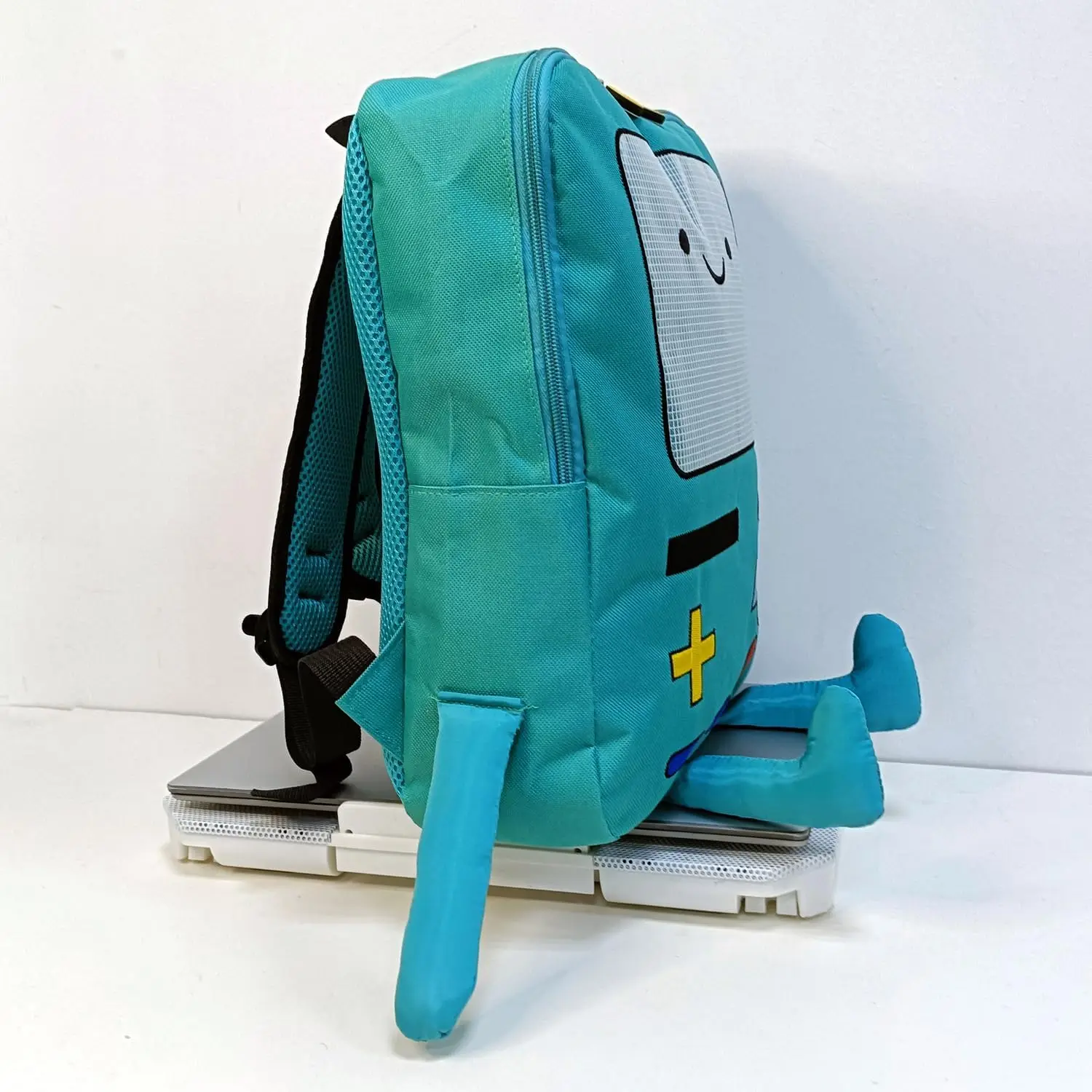 IBSLBMO Cute Cartoon Backpack Casual Travel Green Anime Bag Finn Jake Adventure Trip Breathable Portable Lightweight Backpack