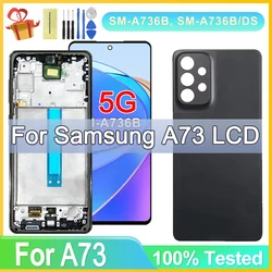 LCD Display Touch Screen Replacement, Digitizer Assembly, Samsung A73 5G, SM-A736B, SM-A736, SM-A736B, SM-A736B, DS