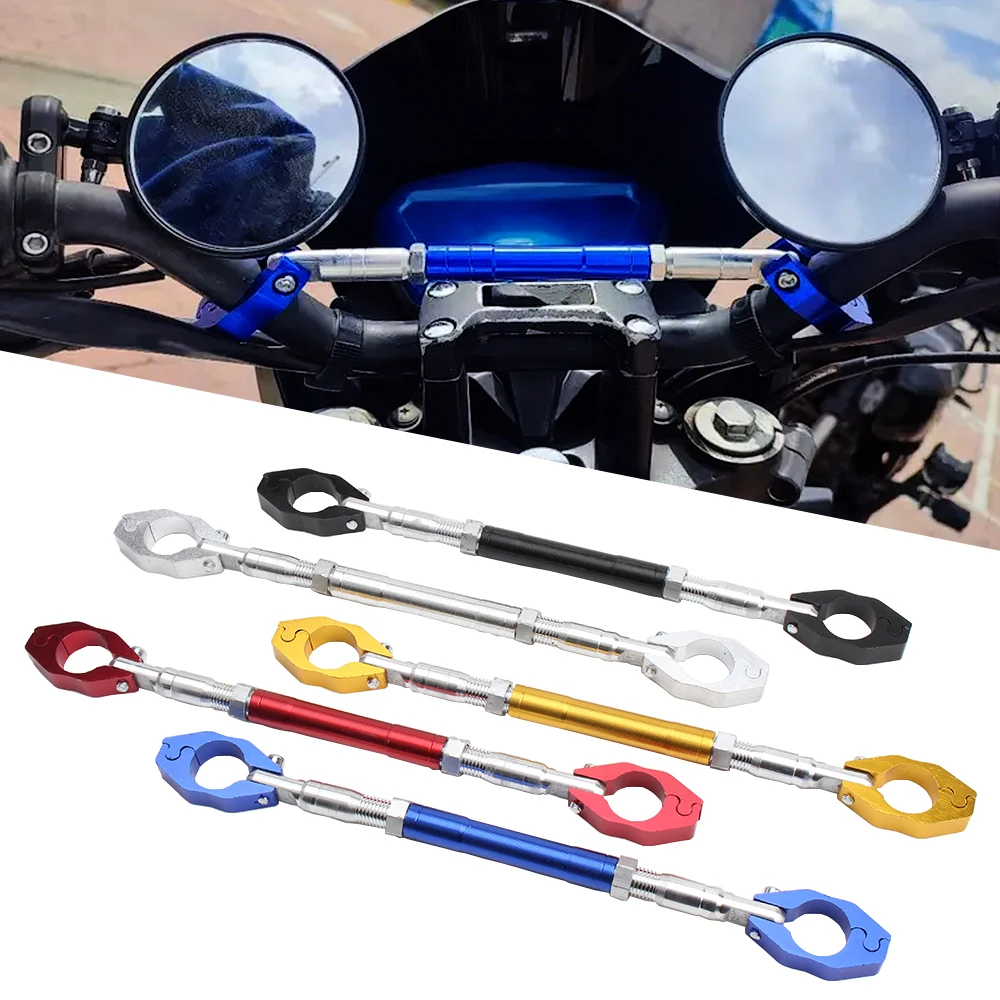 Motorcycle Handlebar Handle Grip Adjustable Crossbar Balance Bracket Regulator Steering Wheel Reinforcing 22mm Replacement image 3
