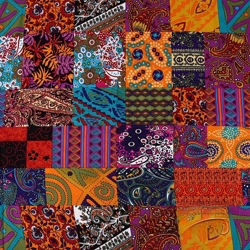 Ethnic Style Natural Cotton Linen Fabric for Background Decoration Tablecloths Curtains Clothing Per Meter Diy Sewing Cloth