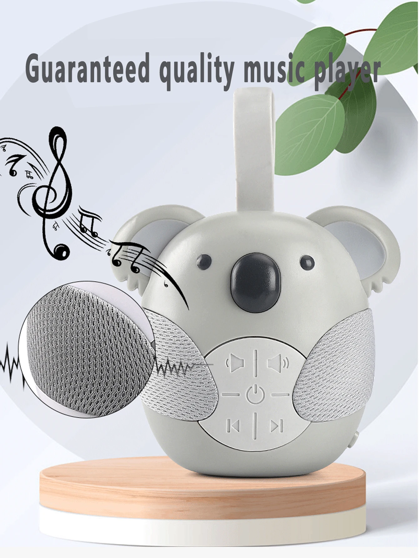 Reproductor de música Koala para bebés y niños pequeños para ayudará a dormir, instrumento para dormir para calmar los bebés para dormir