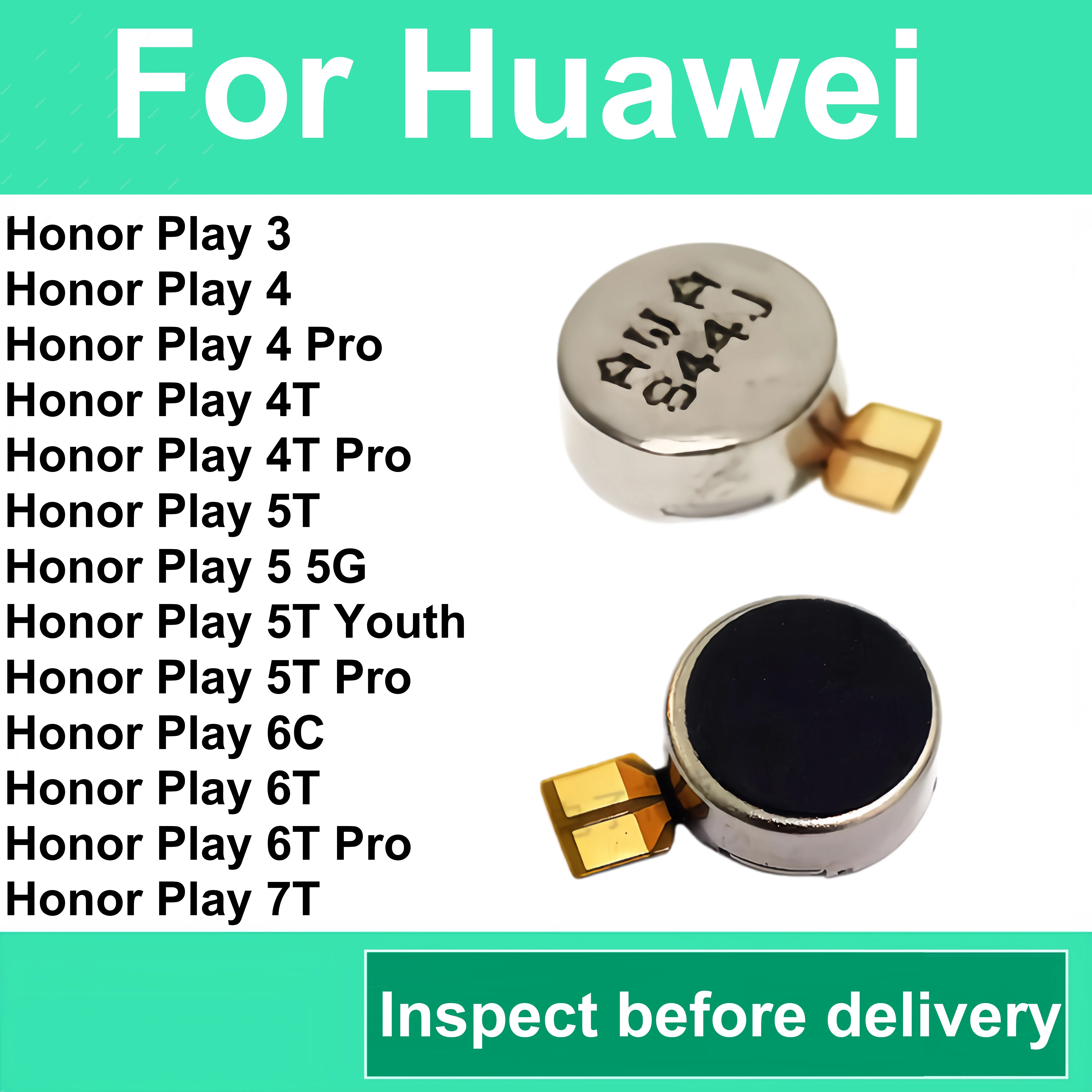 Vibrator Module Flex Ribbon For Huawei Honor Play 3 4 5 5G 4T 6T 7T Pro Play 5T Youth Play 6C Vibration Accessory Repair Parts