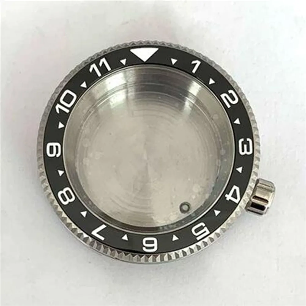 

42mm Round Canned Watch Case Fits For NH35 NH36 4R35 4R36 Movement Stainless Steel Sapphire Glass Watch Cases