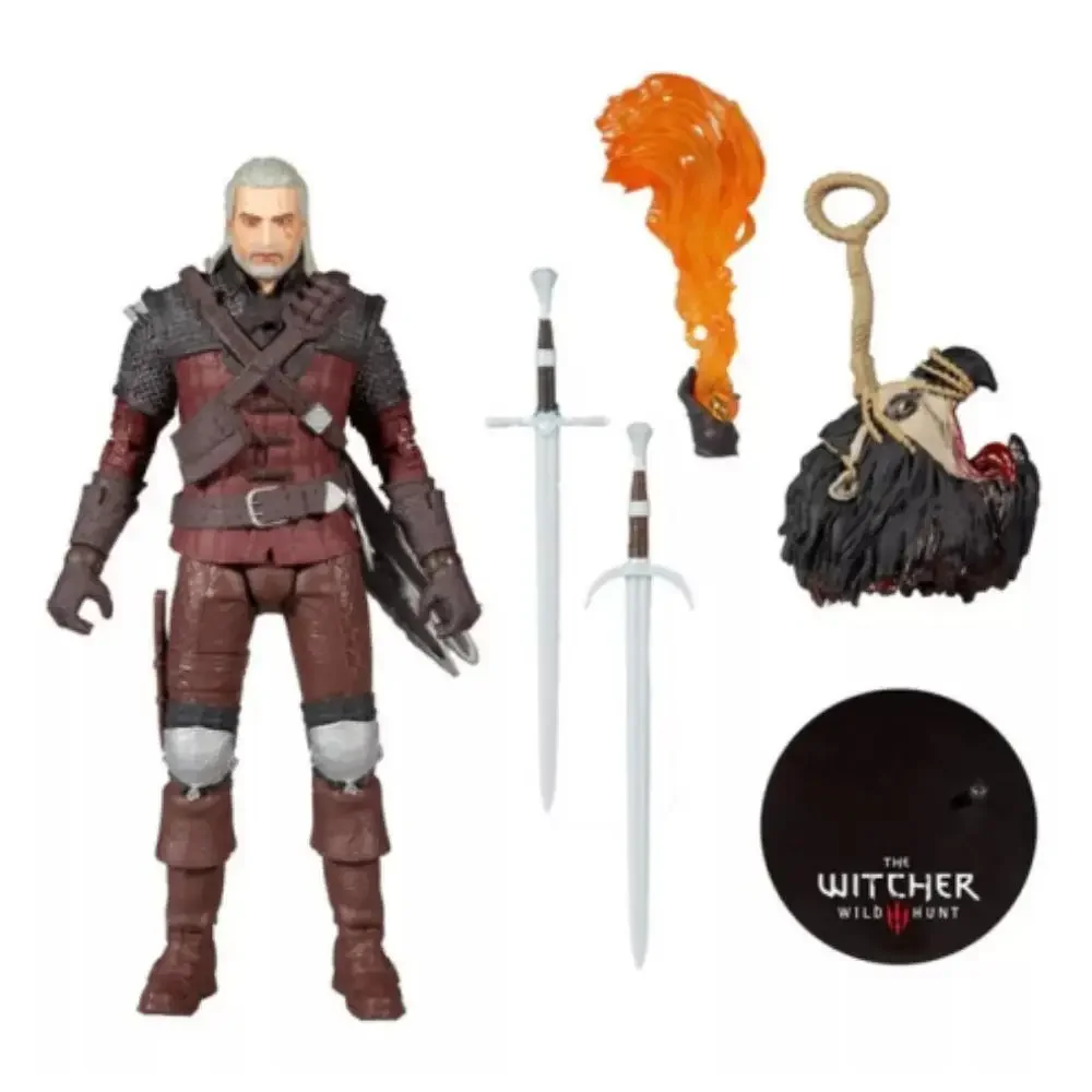 7 pollici McFARLANE Action Figure Wild Hunt Geralt Of Rivia (Wolf Armor) modello collezione Anime regalo di compleanno