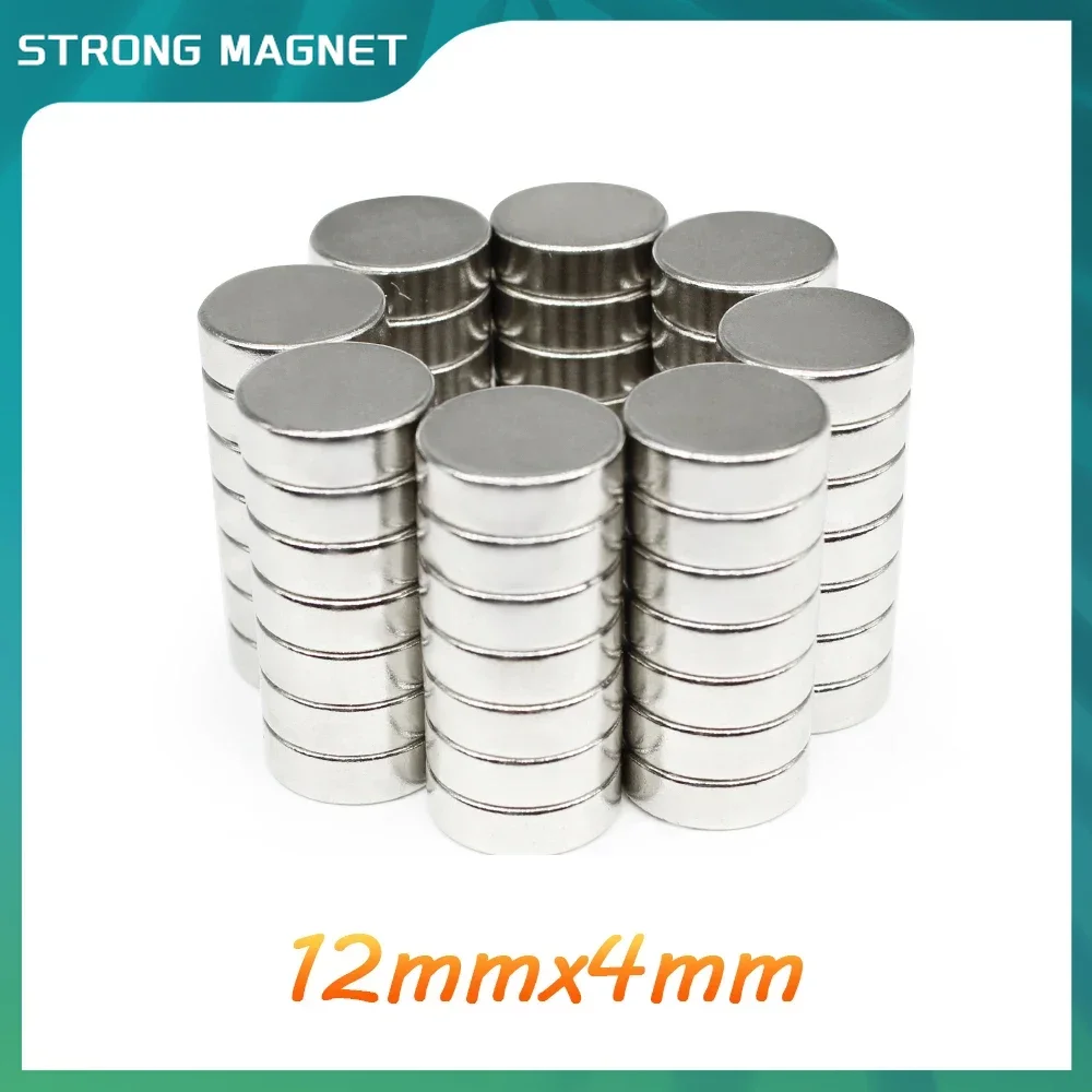 

5/10/20/50/100PCS 12x4 mm Disc Rare Earth Neodymium Magnet 12x4mm Round Permanent NdFeB Magnets Strong 12*4 mm