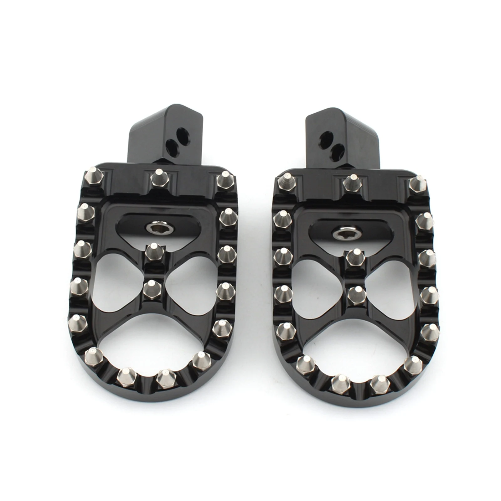 CNC Wide Fat MX Foot Pegs Footrests For Yamaha R6 R1 MT-01 MT-03 FZS1000