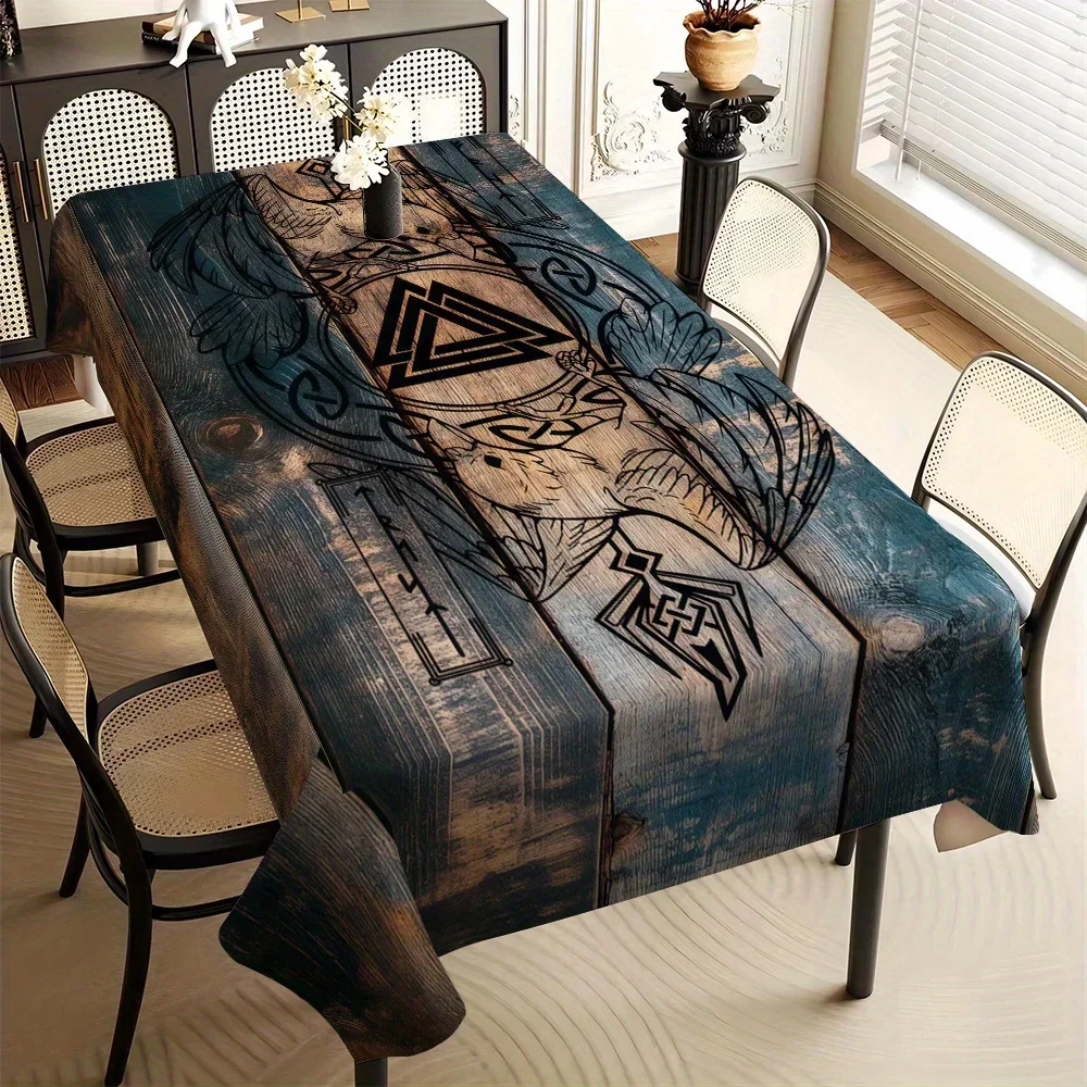 JIT-1PC Dark Style, with a rustic color, featuring simple Nordic totem patterns.zyc