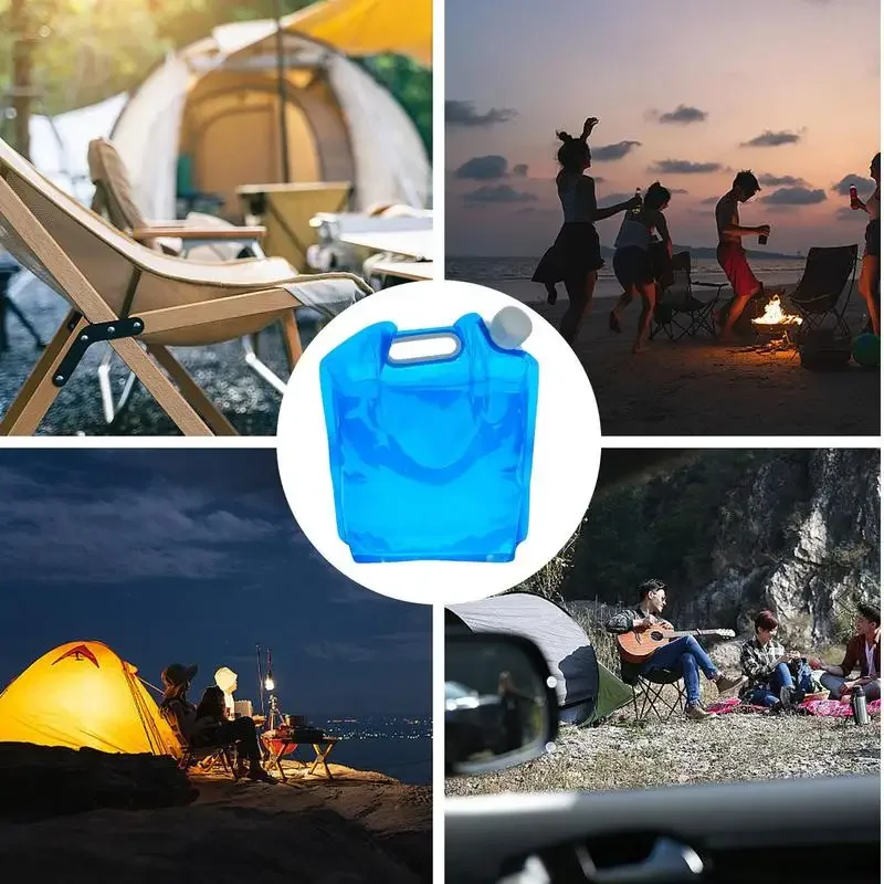 Sacos de gelo reutilizáveis 5l/10l, pacotes de freezer seco com torneira, grande capacidade, saco de freezer para acampamento, caminhadas, bebidas, sacos de água