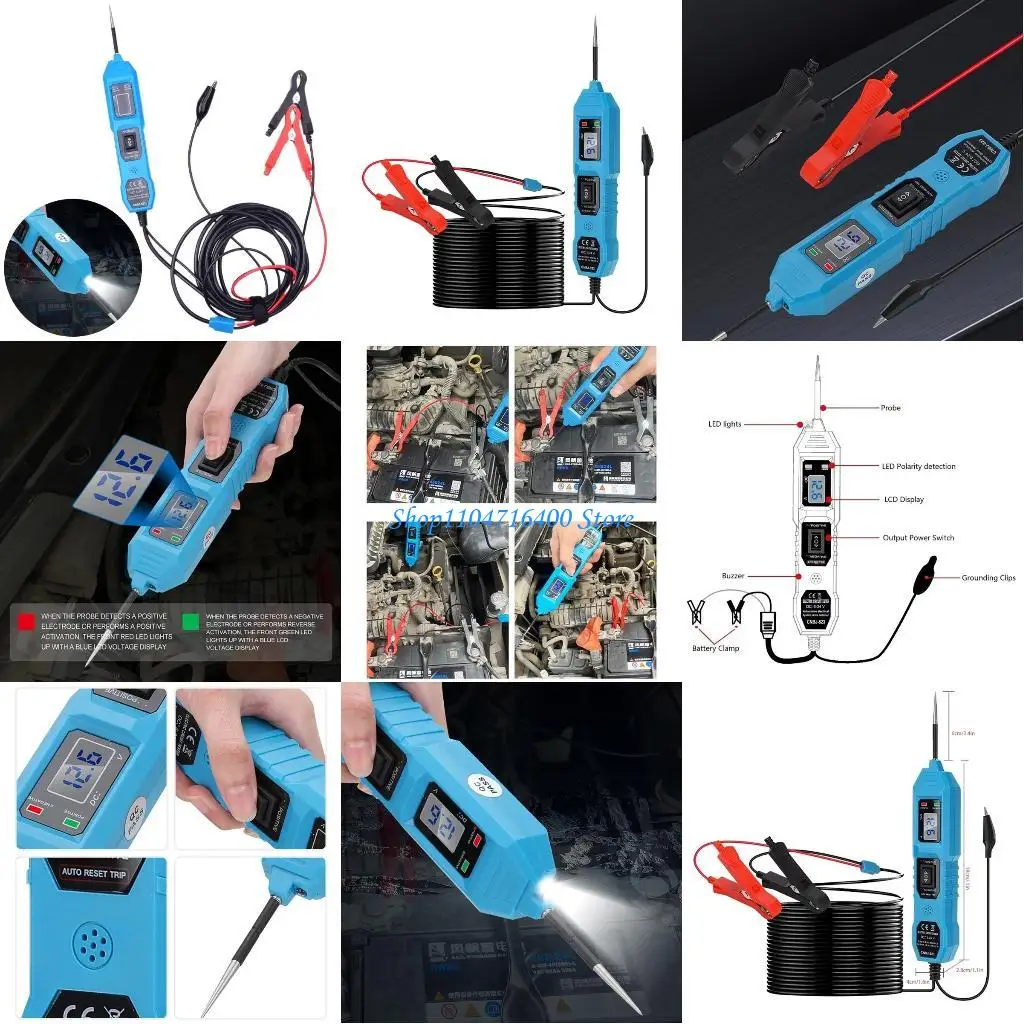 

y1gd Versatile Diagnostic Tool Accurate Vehicle Circuit Tester Convenient Quick Troubleshooting & Maintenance for Automobiles