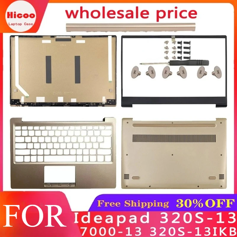 NEW Laptop LCD Back Cover For Ideapad 320S-13 7000-13 320S-13IKB Front bezel Palmrest Upper Bottom Case Hinge Cover Gold