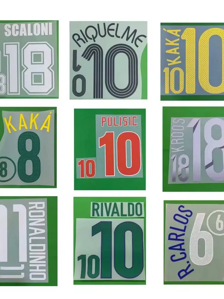 

Retro Nameset Printing National Team 1996 2000 2014 Customize Name Number Heat Transfer Soccer Patch Badge