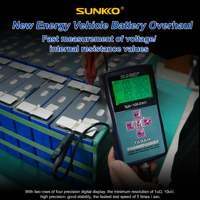 SUNKKO High Precision Internal Resistance Tester New Energy Vehicle Lithium Battery Pack 18650 Voltage Detection for 686H Tester