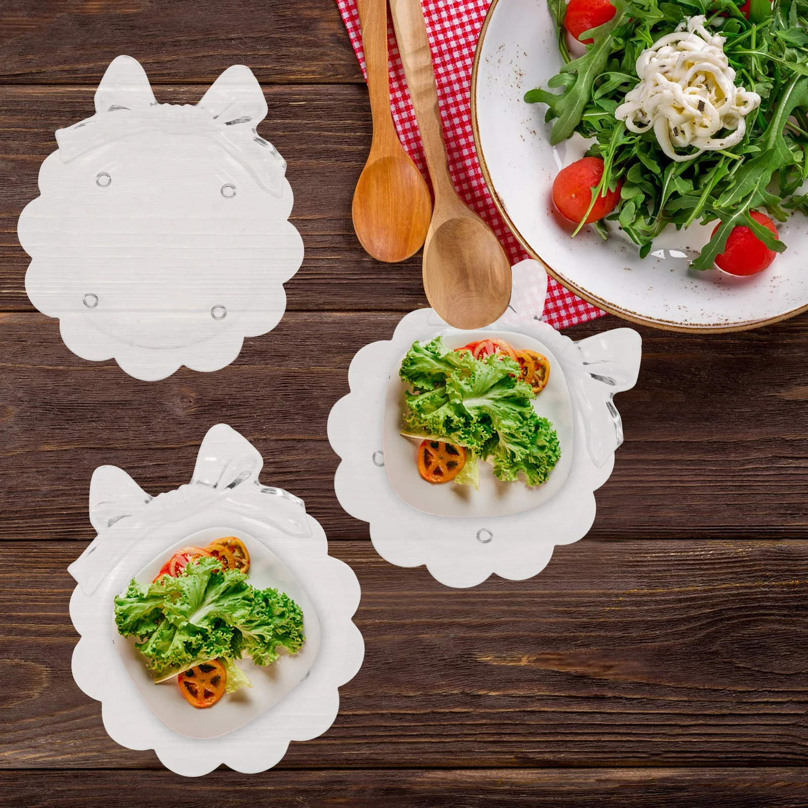 

1Set Acrylic Cup Coaster Set Heat Resistant Non-Skid Drink Cup Pads Home Kitchen Dining Table Coffee Shop Nonslip Coasters