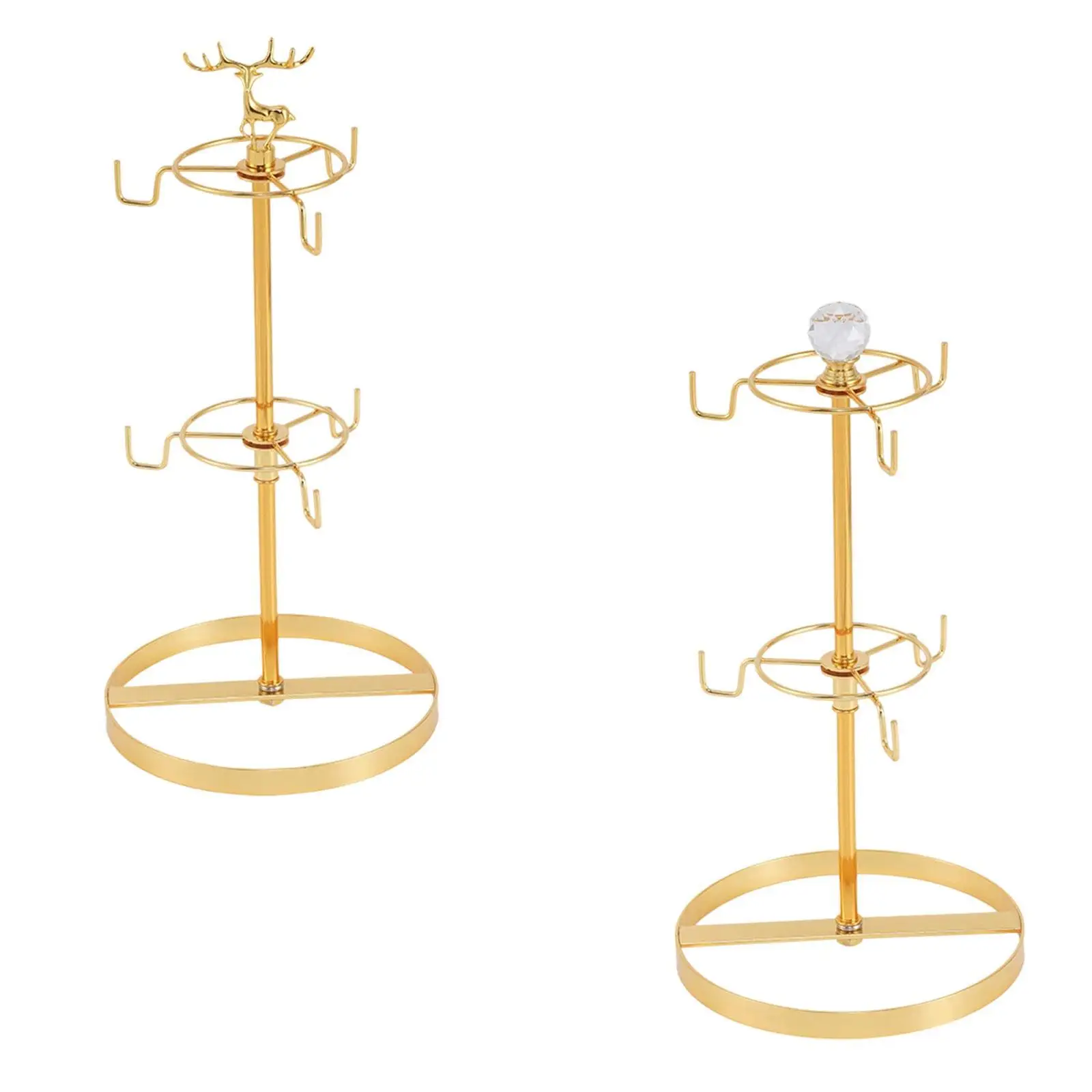 Coffee Cup Holder Cup Drying Rack 6 Hooks Metal Decor Cups Organizer for Home