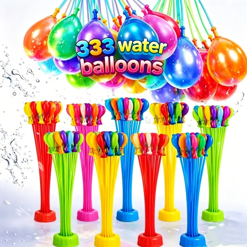 111Pcs Summer Water Bombs: Fast Fill Water Balloons For Pool Party Beach Splash Outdoor Team Game Toy Festival Party Decoration