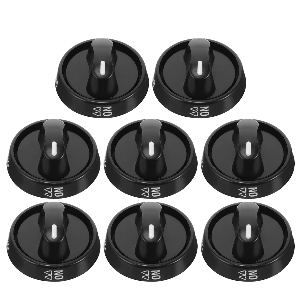 

8pcs Thick Knobs Durable Heat Resistant Plastic Gas Stove Control Replacement Parts Oven Microwave Kitchen Bar Accessories