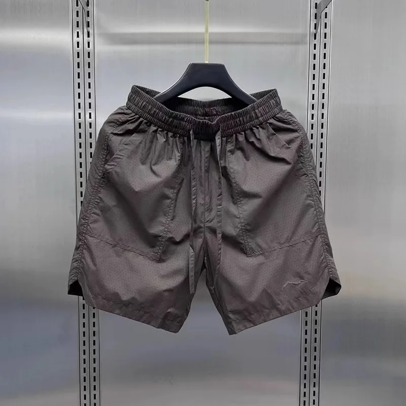 

Мужские летние новые дышащие повседневные брюки из быстросохнущей ткани, свободные, тонкие, рабочие, прямого кроя, со средней посадкой, молодежные, модные