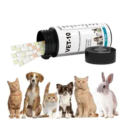 Urine Test Kit For Dogs 10 In 1 Urinalysis Parameter Tests For Monitoring Pet Health 10 In 1 Detects White Blood Cells