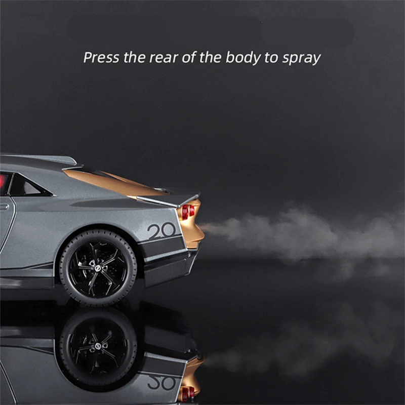 1:18 Niaasn GT-R GTR 50 Alloy Sports Car Model Diecast Metal Toy Racing Model High Simulation Sound and Light Childrens Toy Gift