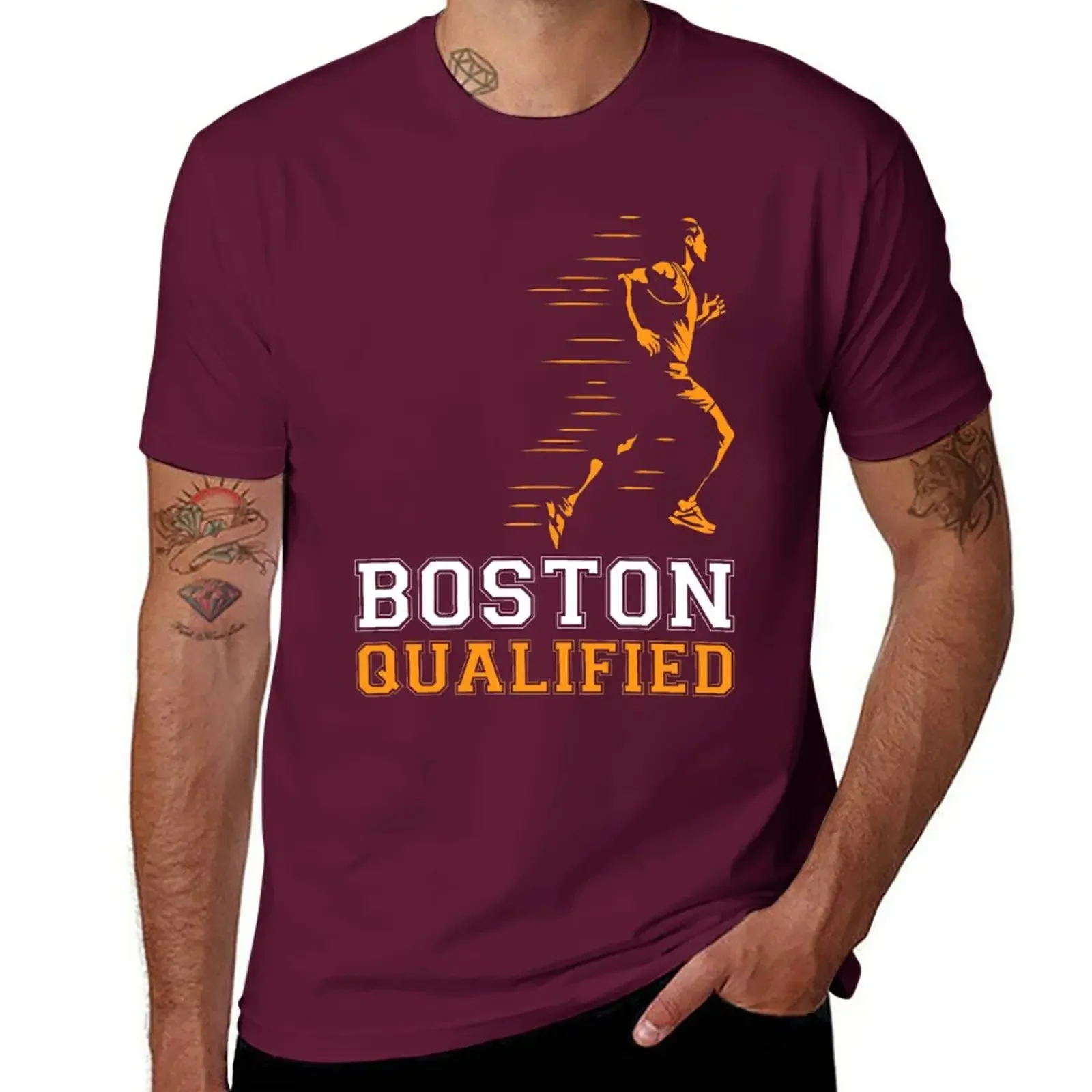 blondie t shirt aesthetic clothes men clothings New Boston 2024 Qualified For Runners & Supporters Of The Marathon T-Shirt image 2