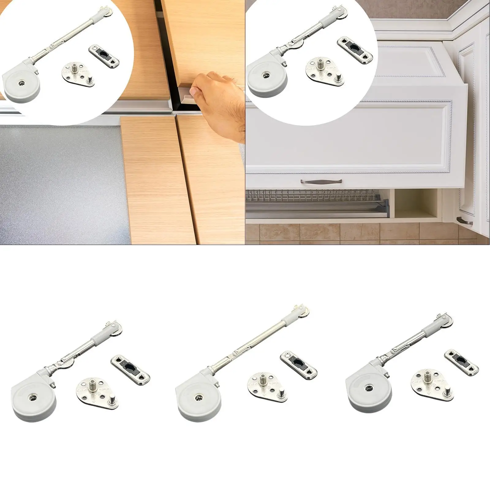 Lid Support Hinge Damping Support Rod Close Kitchen Storage Clamshell Hinges Heavy Duty Furniture Hinge Gas Strut Lid Stay