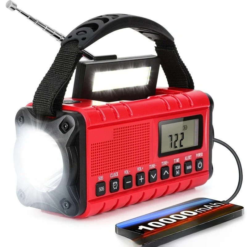 

Multifunctional Emergency Radio Solar Hand Power Generation