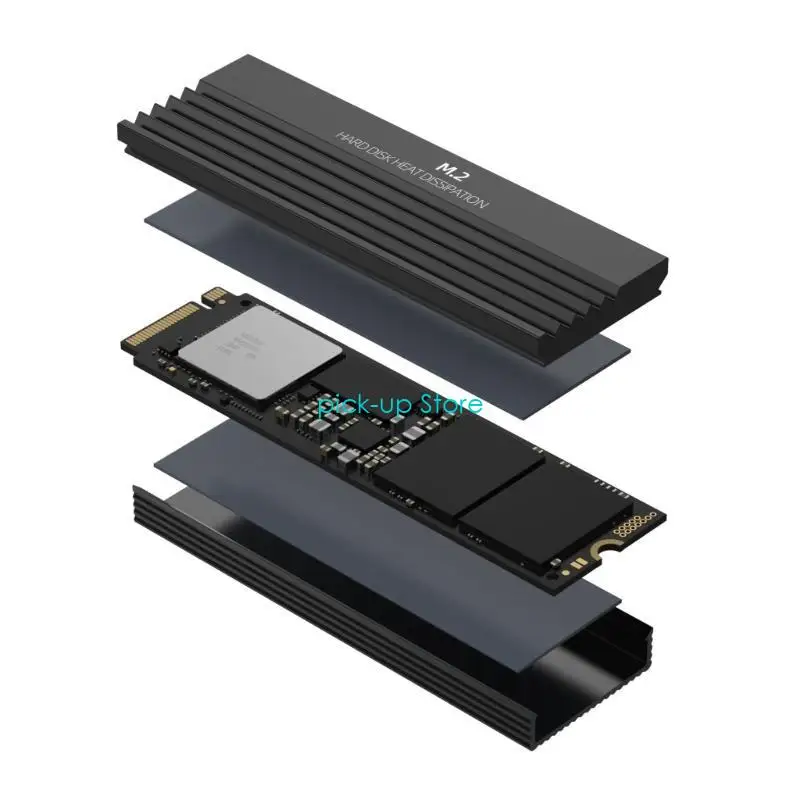 

Q5WA Reliable M.2 SSD HeatSink Cooling Pad for Enhanced Efficiency Grooves Designs