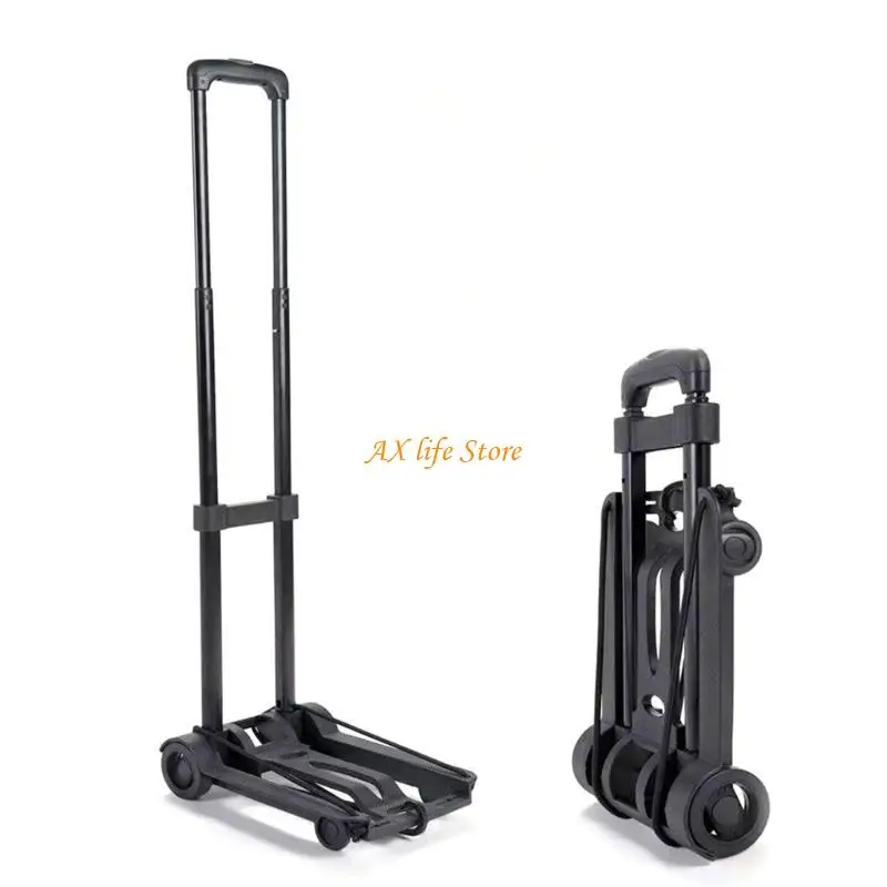 

J2HA Portable Folding Shopping Cart Portable Grocery Cart Student Shopping Cart for Convenient Storage and Heavy Load Bearing