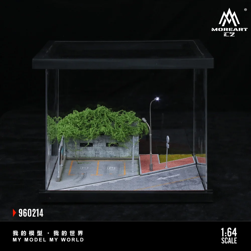 More Art 1:64 Street Scene14 Scene Model,Parking Lot Diorama For Display&Collection&Gift